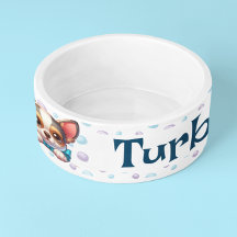 Anpassningsbar Personlig Hund Cat Pet Bowl Dish Gi