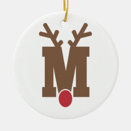 Anpassningsbar Personlig jul Ornament Brev ’M’
