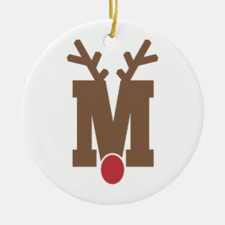 Anpassningsbar Personlig jul Ornament Brev ’M’