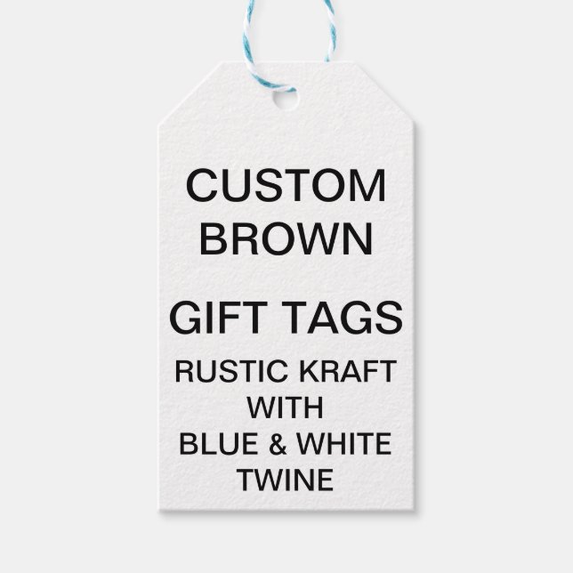 Anpassningsbar Personlig Kraft Gift Märkres & Blue Presentetikett (Framsidan)