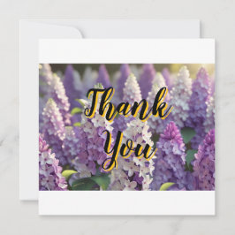 Anpassningsbar Personlig Lila Lilac Tack Kort