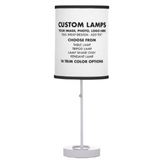 Anpassningsbar personlig LINEN Skugga BORD lampa