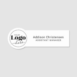 Anpassningsbar Personlig Logotyp Business Namnbricka
