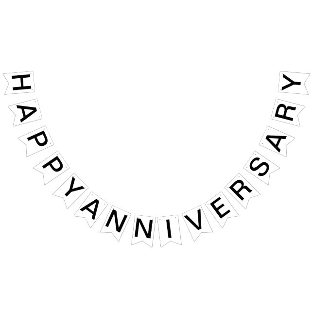 Anpassningsbar Personlig Lycklig årsdag Flagga bun (Alla)