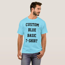 Anpassningsbar Personlig Manar BASIC LIGHT BLUE T-