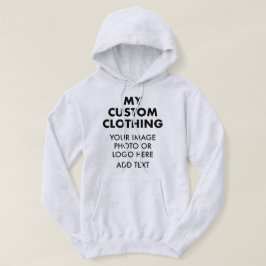 Anpassningsbar Personlig MANAR HOODIE - LJUS ASH G