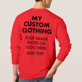 Anpassningsbar Personlig MANAR LÅNGÄRMAD T-SHIRT,  T Shirt