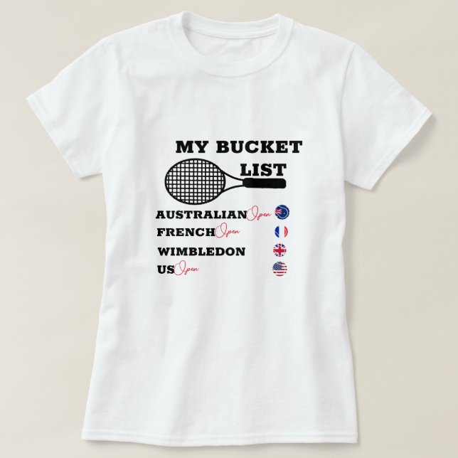 Anpassningsbar Personlig Min Bucket List Grand Sla T Shirt (Design framsida)