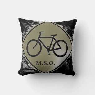anpassningsbar personlig Monogram Initialer på Bik Kudde