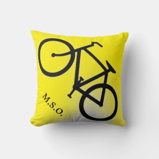 anpassningsbar personlig Monogram Initialer på Bik Kudde