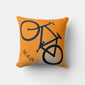 anpassningsbar personlig Monogram Initialer på Bik Kudde