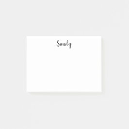 Anpassningsbar Personlig Namn offertfoto 4 x 3 Post-it Block