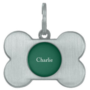 Anpassningsbar Personlig Namn Photo Art Hunter Grö ID-bricka Husdjur