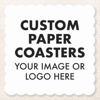 Anpassningsbar personlig PAPPER UNDERLÄGG (6) SKAL