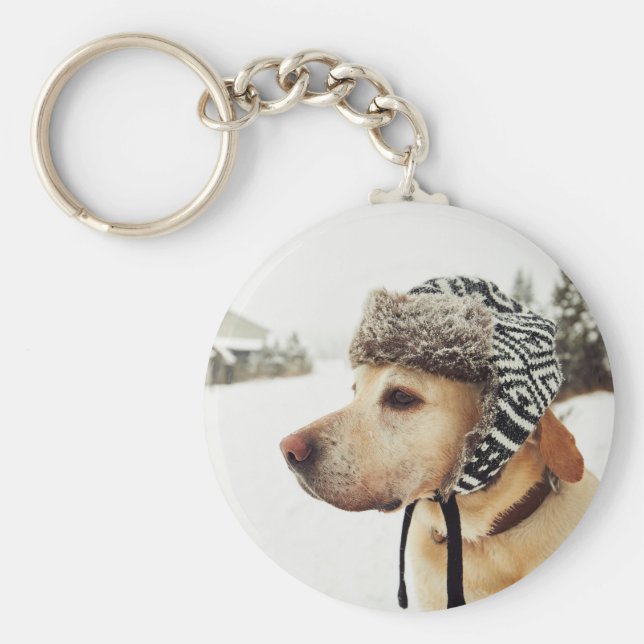 Anpassningsbar Personlig Pet Photo Nyckelring (Framsidan)