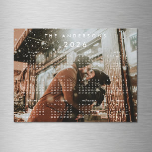 Anpassningsbar Personlig Photo 2026 Calendar Magne