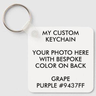 Anpassningsbar Personlig PHOTO KEYCHAIN - GRAPE LI Nyckelring