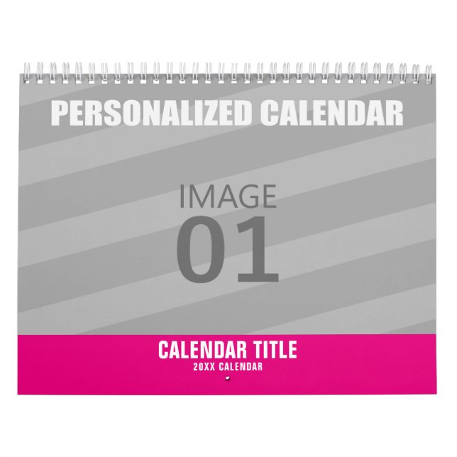 Anpassningsbar Personlig Photo make your own 2024 Kalender (Omslag)