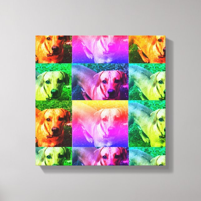 Anpassningsbar Personlig Photo Pop Art Canvas (Framsida)