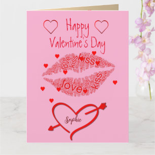 Anpassningsbar Personlig Photo Valentines day Card Kort