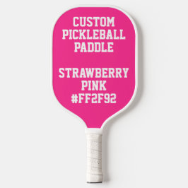 Anpassningsbar personlig PICKLEBALL PADDLE - ROSA