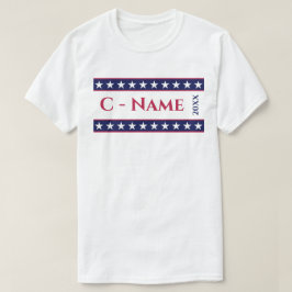 Anpassningsbar Personlig Presidentvalet Kampanj T Shirt