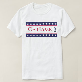Anpassningsbar Personlig Presidentvalet Kampanj T Shirt