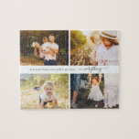 Anpassningsbar Personlig-pussel för fotogalleri 4 Pussel<br><div class="desc">Fotogåvor är de bästa gåvorna! Personlig enkelt med text och/eller bilder för ett anpassningsbar. Designad av Berry Berry Sweet. Visa fler design på www.berryberrysweet.com</div>
