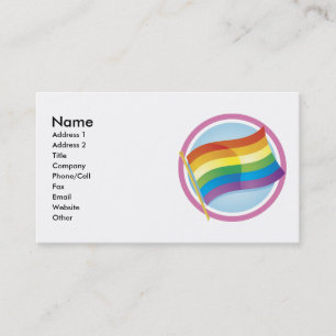 Anpassningsbar Personlig Rainbow Flagga Biz-kort Visitkort