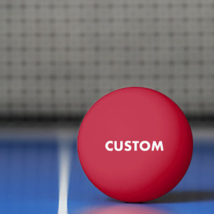 Anpassningsbar Personlig RED Bord Tennis Pingisboll