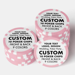 Anpassningsbar personlig ROSA Poker Chip (uppsättn Poker Marker
