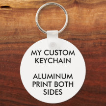 Anpassningsbar Personlig ROUND ALUMINUM PHOTO KEYC