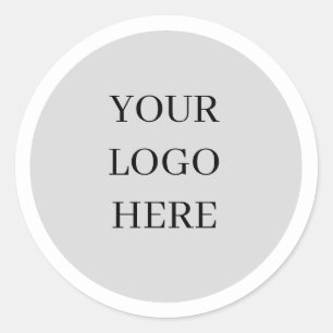 Anpassningsbar Personlig Round Business Logotyp-sp Runt Klistermärke