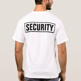 Anpassningsbar Personlig Security T Shirt