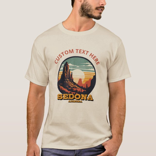 Anpassningsbar Personlig Sedona Arizona T Shirt (Framsida)