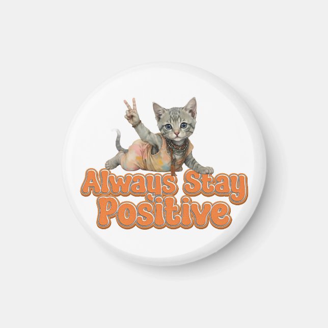 Anpassningsbar Personlig Sloth Peace Hippie Magnet (Framsidan)