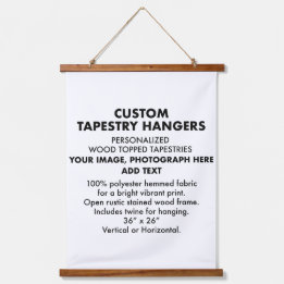 Anpassningsbar Personlig TAPESTRY HANGER 26" x 36"