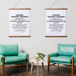 Anpassningsbar Personlig TAPESTRY HANGERS 26" x 36