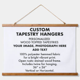 Anpassningsbar Personlig TAPESTRY HANGERS 36" x 26