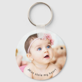 Anpassningsbar Personlig Unik Baby Photo Namn Nyckelring
