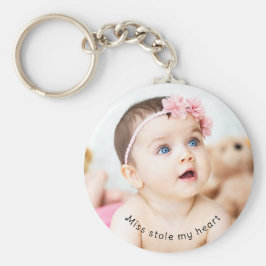 Anpassningsbar Personlig Unik Baby Photo Namn Nyckelring