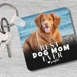 Anpassningsbar Pet Best Hund Mamma Photo Nyckelring<br><div class="desc">Anpassningsbar Pet Best Hund Mamma 2 Photo keychain Keepsaké Gift for Mors dag. Skapa en personlig som är viktig för mamma i ditt liv med den här anpassningsbarnas dubbla-sidiga "Best Hund Mamma någonsin"-fotonyckelkedja! Med perfekt för alla hund, pappa eller djurälskare kan du med den här nyckelkedjan visa hårigets vän genom...</div>