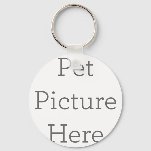 Anpassningsbar Pet Bild Keychain Gift Nyckelring (Framsida)