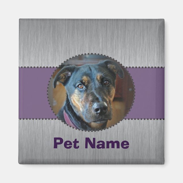 Anpassningsbar Pet Bild Magnet (Framsidan)