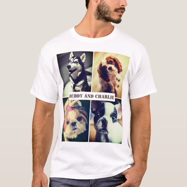 Anpassningsbar pet bilder t shirt (Framsida)