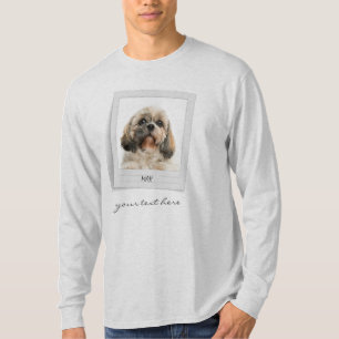Anpassningsbar Pet Birthday Photo Ram Personlig T Shirt
