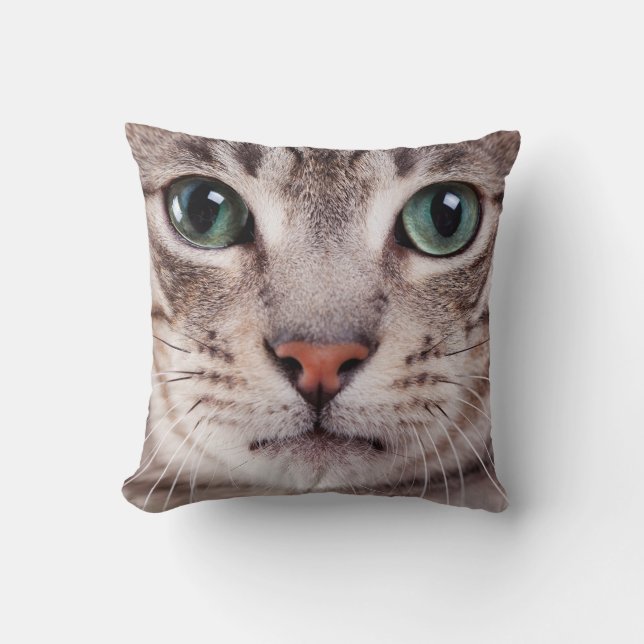 Anpassningsbar Pet Cat Photo Personlig Kudde (Framsida)