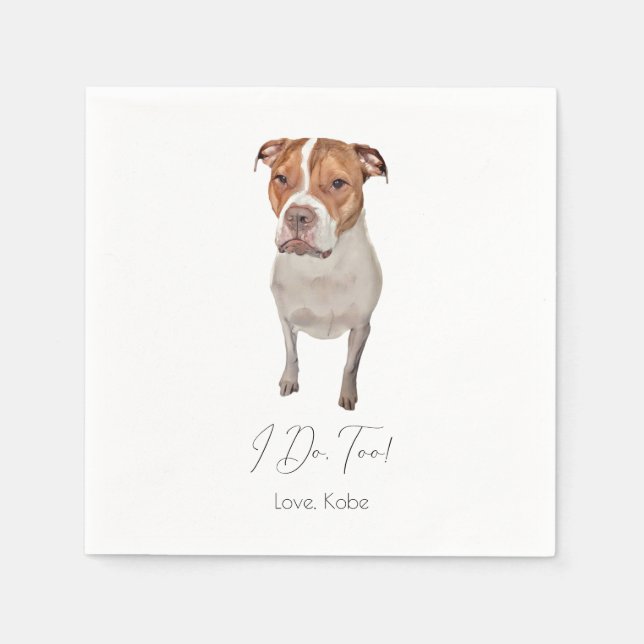 Anpassningsbar Pet Cocktail Napkin Pappersservett (Framsidan)