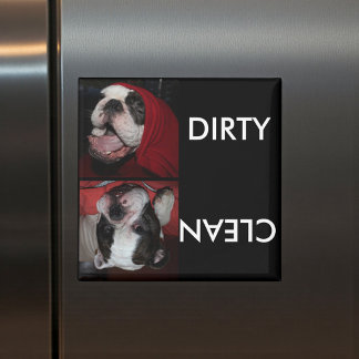 Anpassningsbar Pet Dishwasher Clean eller Dirty Ma Magnet