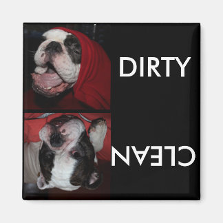 Anpassningsbar Pet Dishwasher Clean eller Dirty Ma Magnet